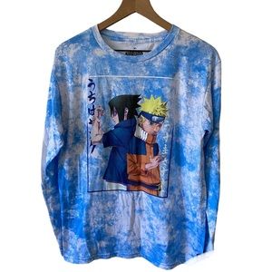 Naruto Shippuden Asian Anime Long Sleeve T-shirt Medium Ripple Junction Y2K